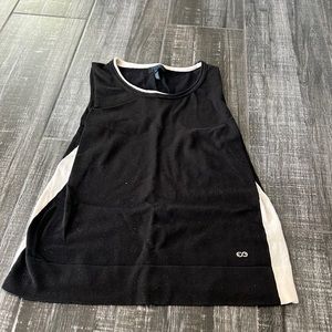 Escada Sport Tank Top Black with White Accent